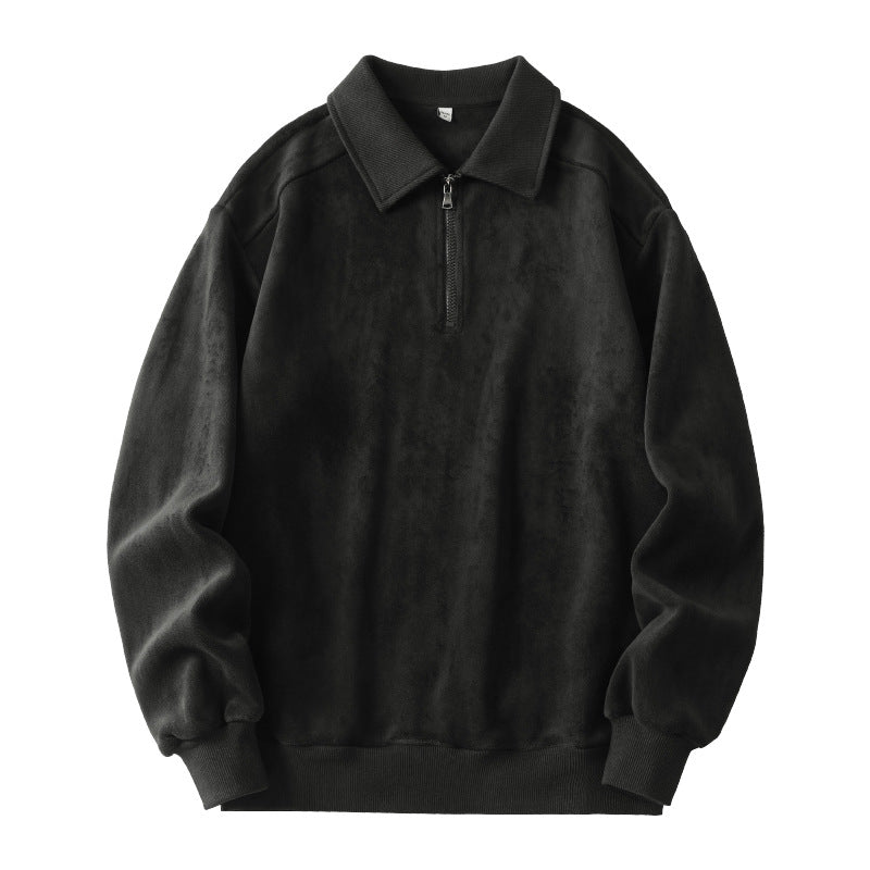 Quarter-zip Sweatshirt Winter Warm