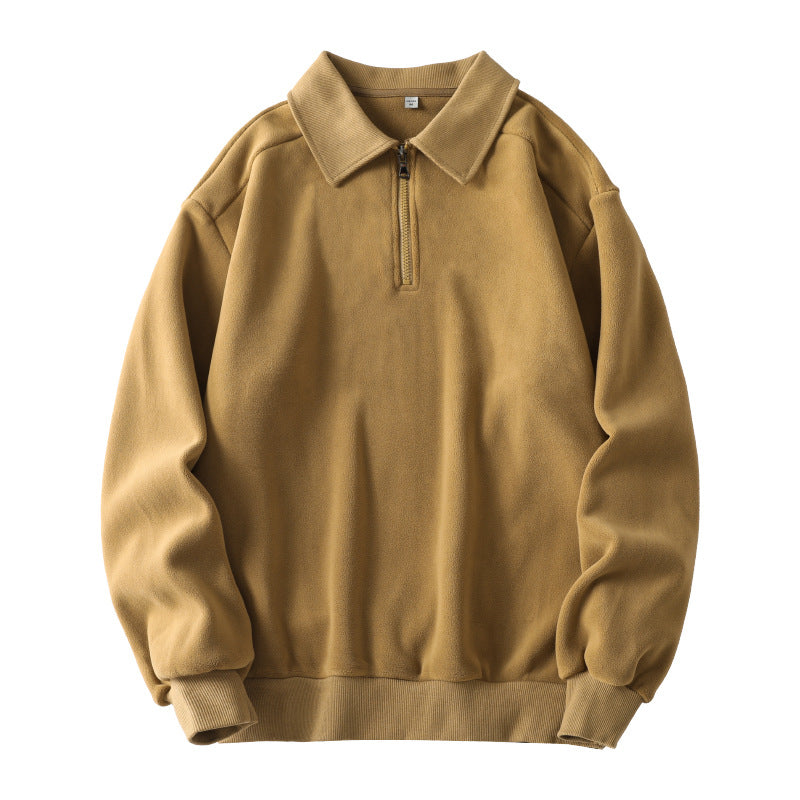 Quarter-zip Sweatshirt Winter Warm