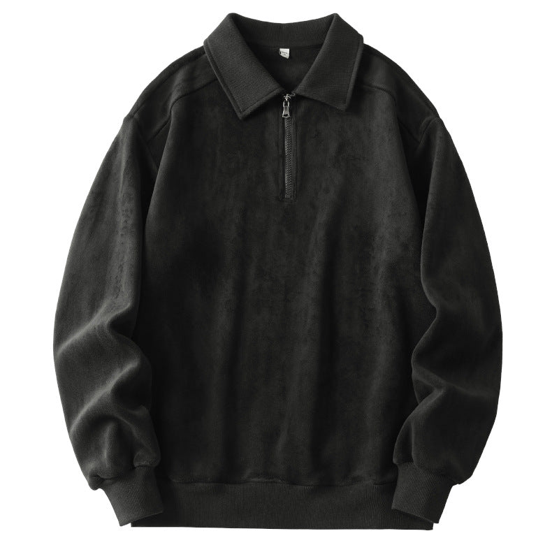 Quarter-zip Sweatshirt Winter Warm 