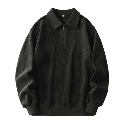 Quarter-zip Sweatshirt Winter Warm 